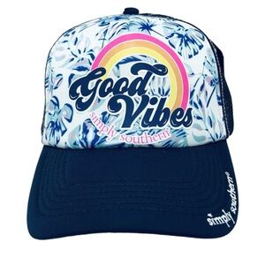 NEW Simply Southern Good Vibes Mesh Trucker Hat